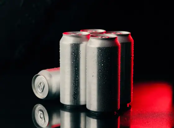 Plain aluminum cans